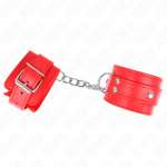KINK - 3 D-RING WRIST RESTRAINTS ADJUSTABLE RED 17.5-25 CM X 6 CM