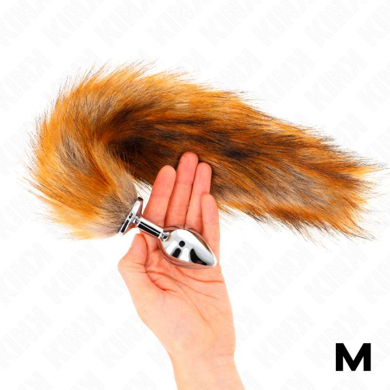 KINK - ANAL PLUG SIZE M 8 X 3.5 CM WITH SYNTHETIC TAIL 40 CM BROWN KINK - ANAL PLUG SIZE M 8 X 3.5 CM WITH SYNTHETIC TAIL 40 CM BROWN