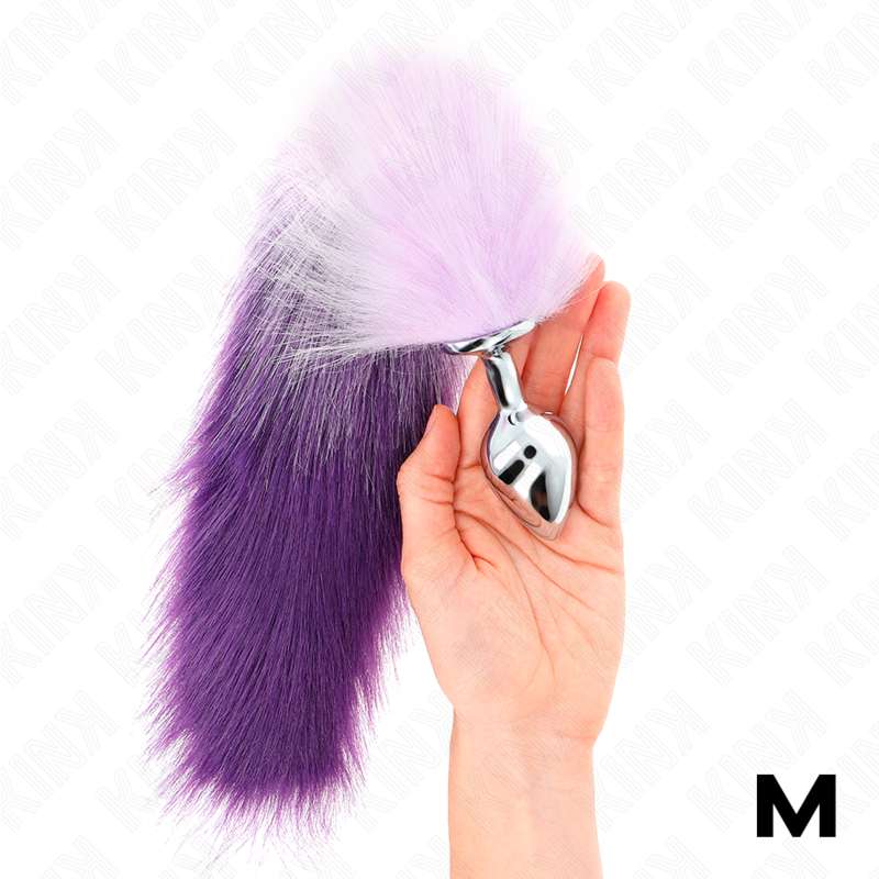 KINK - ANAL PLUG SIZE M 8 X 3.5 CM WITH SYNTHETIC TAIL 40 CM PURPLE KINK - ANAL PLUG SIZE M 8 X 3.5 CM WITH SYNTHETIC TAIL 40 CM PURPLE