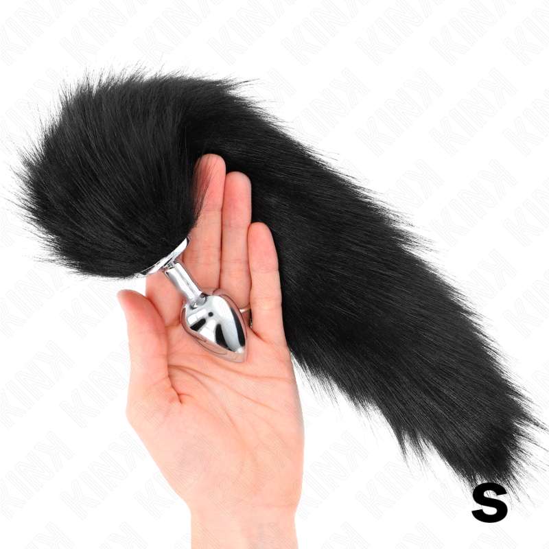 KINK - ANAL PLUG SIZE S 7 X 3 CM WITH SYNTHETIC TAIL 40 CM BLACK KINK - ANAL PLUG SIZE S 7 X 3 CM WITH SYNTHETIC TAIL 40 CM BLACK