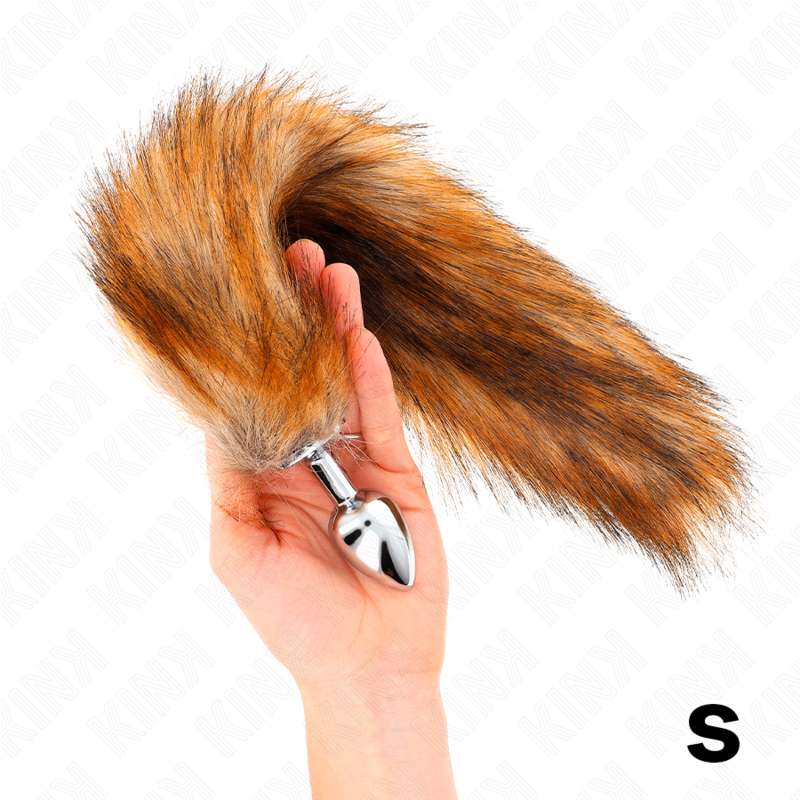 KINK - ANAL PLUG SIZE S 7 X 3 CM WITH SYNTHETIC TAIL 40 CM BROWN KINK - ANAL PLUG SIZE S 7 X 3 CM WITH SYNTHETIC TAIL 40 CM BROWN