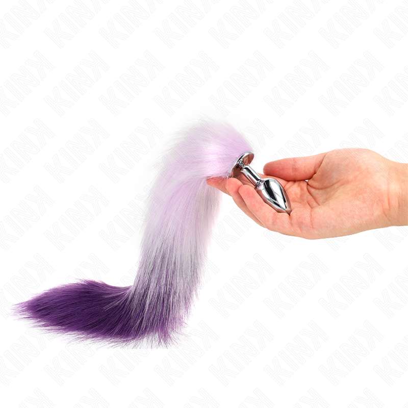KINK - ANAL PLUG SIZE S 7 X 3 CM WITH SYNTHETIC TAIL 40 CM PURPLE KINK - ANAL PLUG SIZE S 7 X 3 CM WITH SYNTHETIC TAIL 40 CM PURPLE