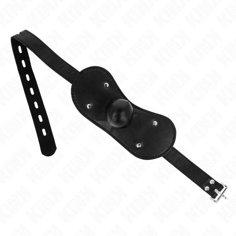 KINK - BALL GAG MOUTH MASK WITH LOCK ADJUSTABLE 42-60 CM KINK - BALL GAG MOUTH MASK WITH LOCK ADJUSTABLE 42-60 CM