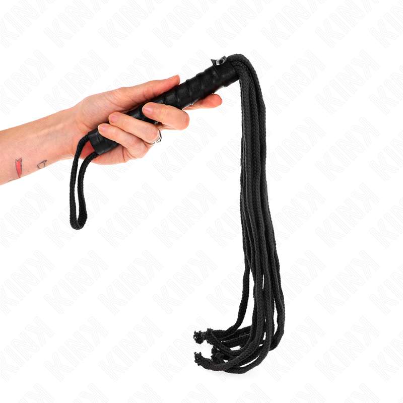 KINK - BLACK ROPE WHIP 56 CM KINK - BLACK ROPE WHIP 56 CM