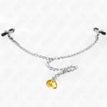 KINK - CHAIN NIPPLE CLAMPS WITH HORN PENDANT 30 CM