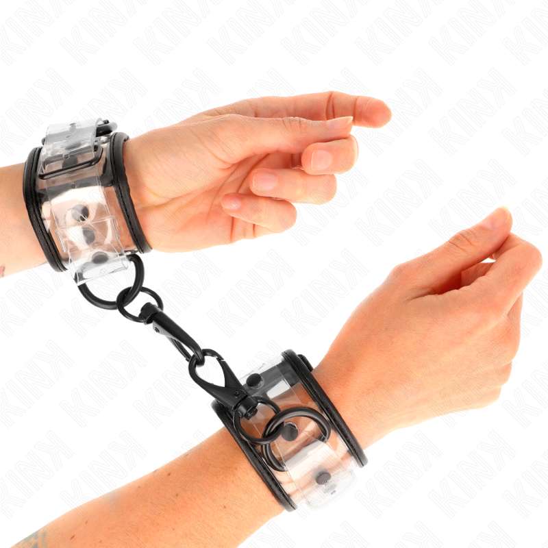KINK - CLEAR WRIST CUFFS ADJUSTABLE 18-30 CM X 5.5 CM KINK - CLEAR WRIST CUFFS ADJUSTABLE 18-30 CM X 5.5 CM