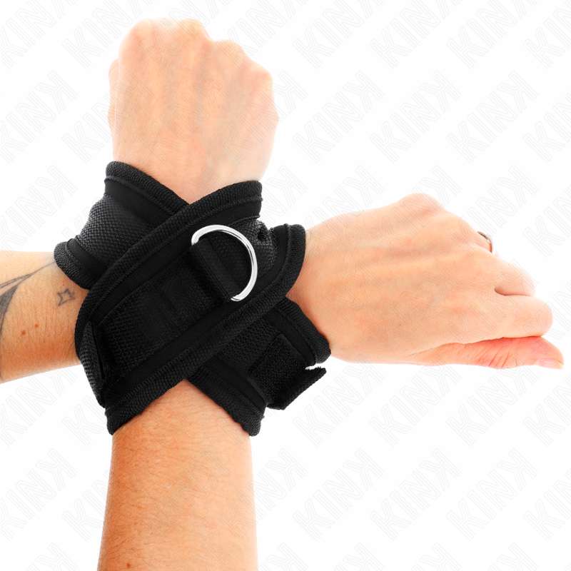 KINK - CROSS CUFFS BLACK 34 X 5.5 CM KINK - CROSS CUFFS BLACK 34 X 5.5 CM