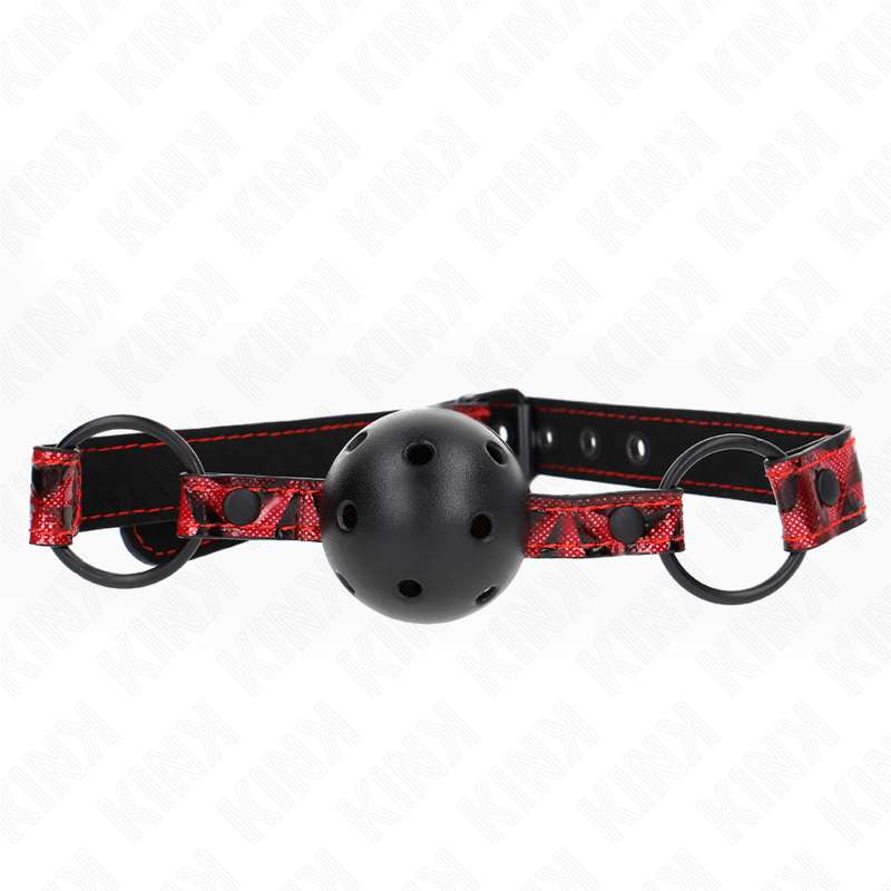 KINK - DIAMOND PATTERN BALL 4.5 CM GAG MODEL 2 64.5 CM ADJUSTABLE 42-60 CM KINK - DIAMOND PATTERN BALL 4.5 CM GAG MODEL 2 64.5 CM ADJUSTABLE 42-60 CM