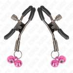 KINK - DOUBLE BELL NIPPLE CLAMP PINK 6 CM