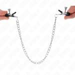 KINK - FLAT CHAIN NIPPLE CLAMPS SILVER 34 CM