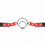 KINK - GAG WITH MULTIPLE O-RINGS 4 / 4.8 CM RED 38 X 56 CM