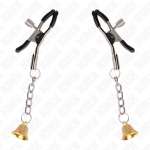 KINK - GOLD BELL PENDANT NIPPLE CLAMPS 6 CM