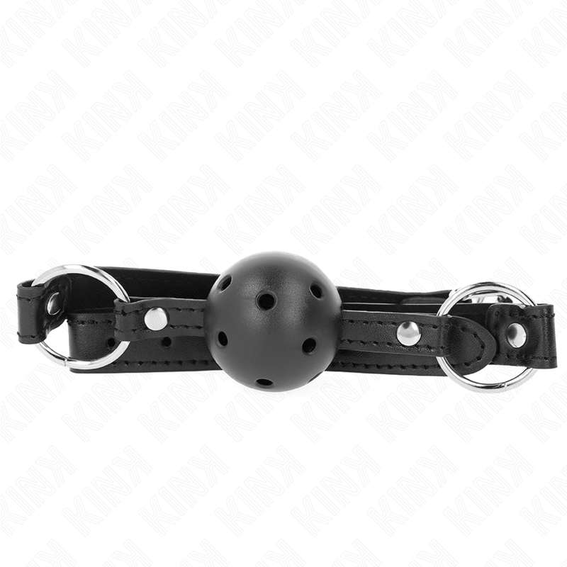 KINK - HOLLOW HARD BLACK BALL 4.5 CM GAG MODEL 1 63.5 X 2 CM KINK - HOLLOW HARD BLACK BALL 4.5 CM GAG MODEL 1 63.5 X 2 CM