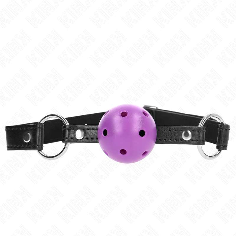 KINK - HOLLOW HARD PURPLE BALL 4.5 CM GAG 63.5 X 2 CM KINK - HOLLOW HARD PURPLE BALL 4.5 CM GAG 63.5 X 2 CM