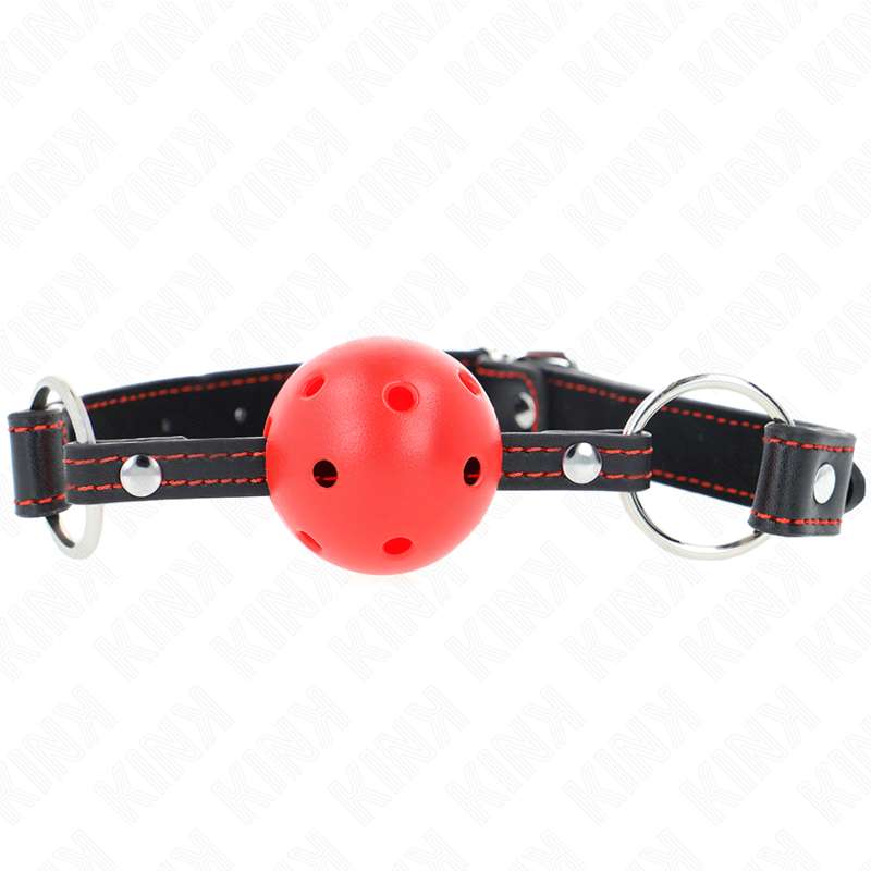 KINK - HOLLOW HARD RED BALL GAG MODEL 2 65 x 2.5 CM KINK - HOLLOW HARD RED BALL GAG MODEL 2 65 x 2.5 CM