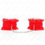KINK - LACE ELASTIC WRIST RESTRAINTS RED