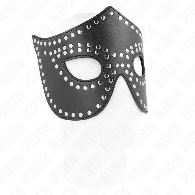 KINK - LEATHERETTE MASK WITH RIVETS MODEL 2 30 x 12 CM KINK - LEATHERETTE MASK WITH RIVETS MODEL 2 30 x 12 CM