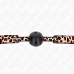 KINK - LEOPARD BREATHABLE BALL 4.5 CM GAG 65 x 2.5 CM