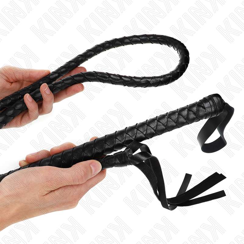 KINK - LONG BLACK SNAKE WHIP 210 CM KINK - LONG BLACK SNAKE WHIP 210 CM