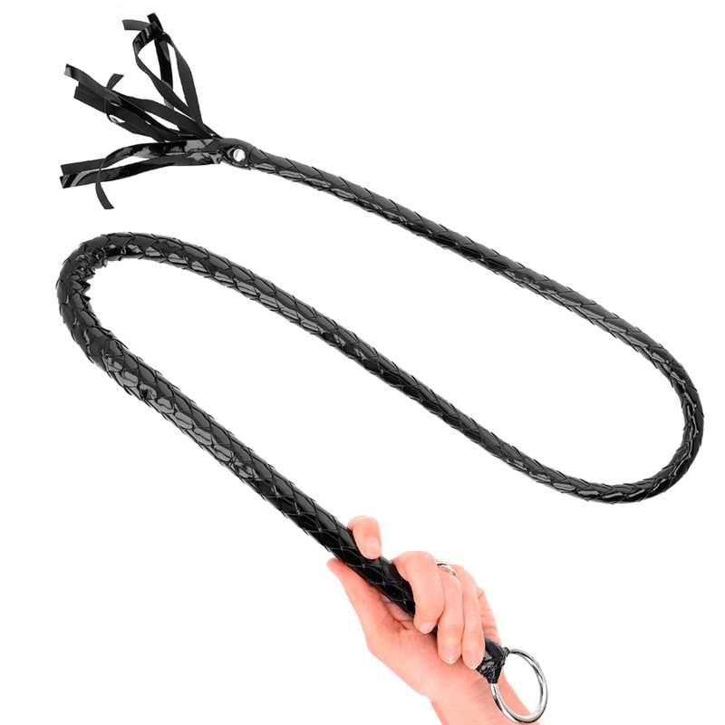 KINK - LONG SHINY PVC WHIP 138 CM KINK - LONG SHINY PVC WHIP 138 CM