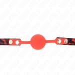 KINK - MODEL 2 SILICONE BALL 4 CM GAG WITH LOCK 60 x 2 CM