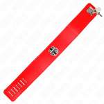 KINK - NECKLACE WITH BELT 65 CM WITH WIDE RED STRAP ADJUSTABLE 33.5-41 CM X 5 CM