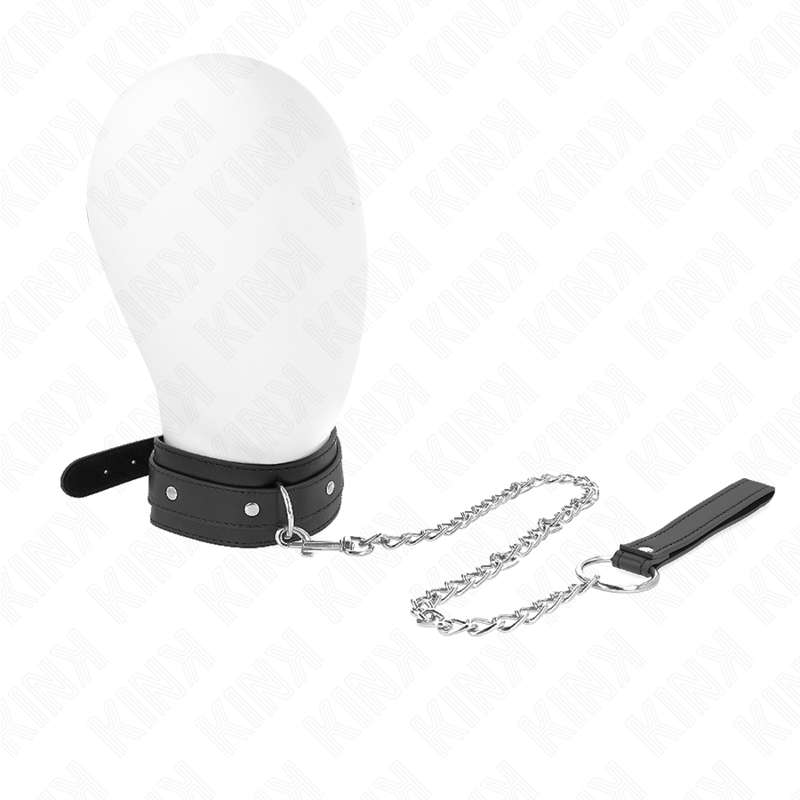 KINK - NECKLACE WITH LEASH 65 CM 1 RING ADJUSTABLE 38-49 CM X 5 CM KINK - NECKLACE WITH LEASH 65 CM 1 RING ADJUSTABLE 38-49 CM X 5 CM