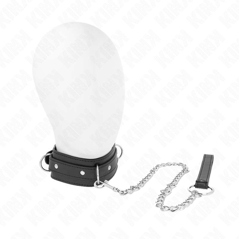 KINK - NECKLACE WITH LEASH 65 CM 3 RING MODEL 1 ADJUSTABLE 38-49 CM X 5 CM KINK - NECKLACE WITH LEASH 65 CM 3 RING MODEL 1 ADJUSTABLE 38-49 CM X 5 CM