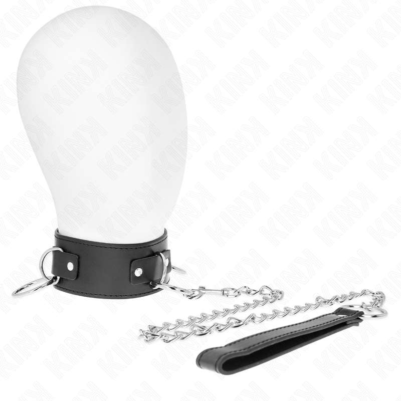 KINK - NECKLACE WITH LEASH 65 CM 3 RING MODEL 2 ADJUSTABLE 36-43 CM X 5 CM KINK - NECKLACE WITH LEASH 65 CM 3 RING MODEL 2 ADJUSTABLE 36-43 CM X 5 CM