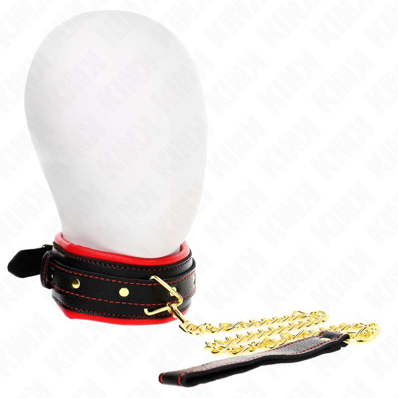 KINK - NECKLACE WITH SPONGE IMITATION LEATHER STRAP MODEL 2 ADJUSTABLE 37-54 CM X 3 CM KINK - NECKLACE WITH SPONGE IMITATION LEATHER STRAP MODEL 2 ADJUSTABLE 37-54 CM X 3 CM