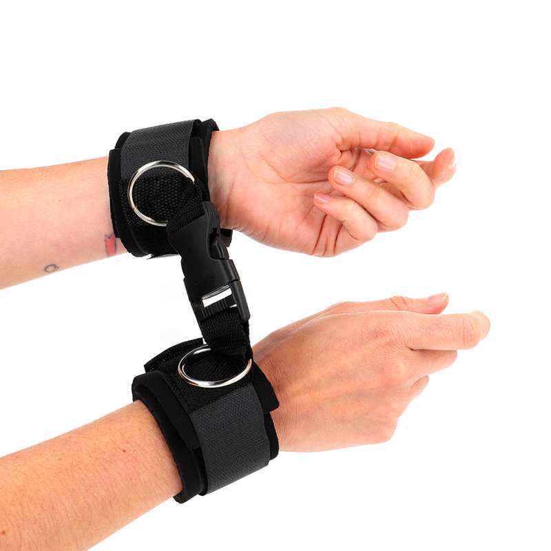 KINK - NEOPRENE HOOK&LOOP FASTENER WRIST RESTRAINTS BLACK ADJUSTABLE 22-34 CM KINK - NEOPRENE HOOK&LOOP FASTENER WRIST RESTRAINTS BLACK ADJUSTABLE 22-34 CM