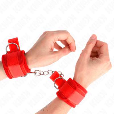 KINK - NEOPRENE WRIST RESTRAINTS RED 42 X 5 CM