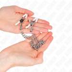 KINK - NIPPLE CLAMPS WITH 2 THIN CHAINS SILVER 20/23 CM
