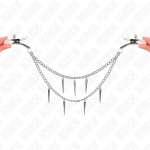 KINK - NIPPLE CLAMPS WITH SPIKES CHAINS 30 CM