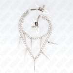 KINK - NIPPLE CLAMPS WITH SPIKES CHAINS 30 CM