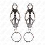 KINK - O-RING JAPANESE CLOVER NIPPLE CLAMPS SILVER