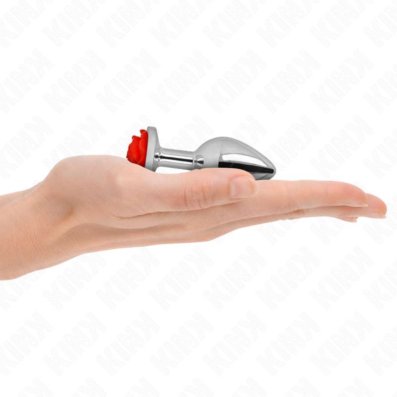 KINK - PLUG ANAL ROSE RED SIZE S KINK - PLUG ANAL ROSE RED SIZE S
