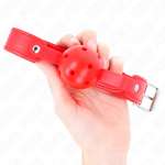 KINK - RED BREATHABLE BALL 4.5 CM GAG 65 x 2.5 CM
