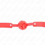 KINK - RED BREATHABLE BALL 4.5 CM GAG 65 x 2.5 CM