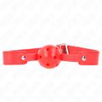 KINK - RED BREATHABLE BALL 4.5 CM GAG 65 x 2.5 CM