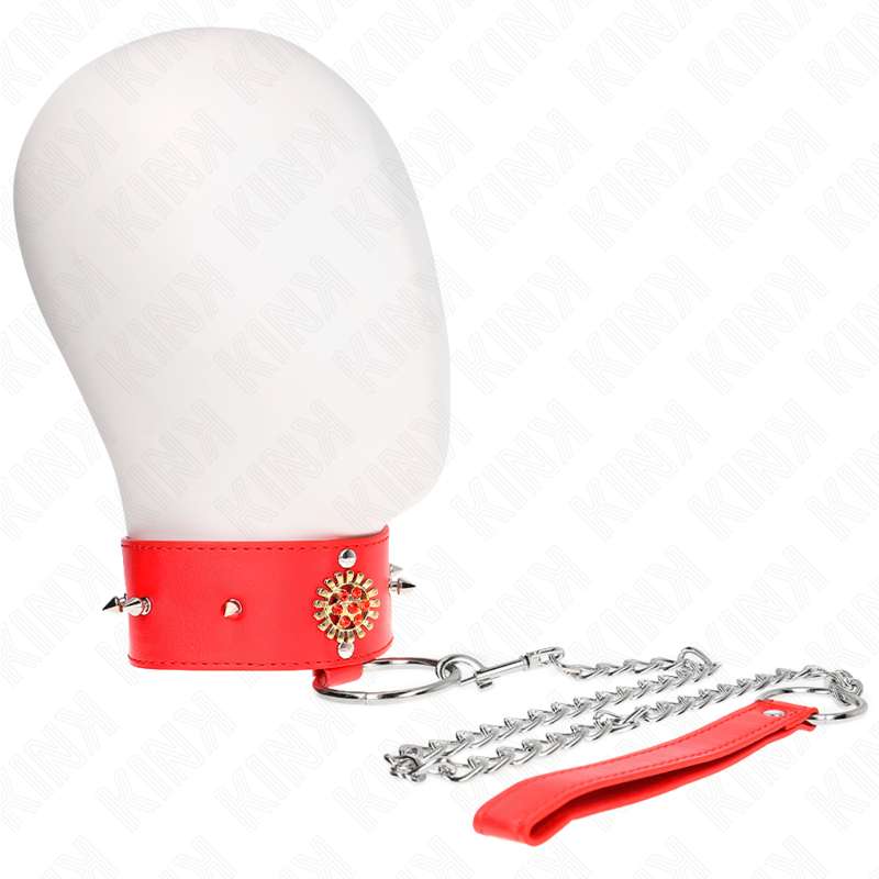 KINK - RED DIAMOND NECKLACE WITH BELT 65 CM AJDUSTABLE 35-51 CM X 7 CM KINK - RED DIAMOND NECKLACE WITH BELT 65 CM AJDUSTABLE 35-51 CM X 7 CM