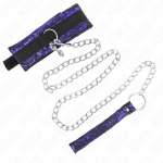 KINK - SHORT VELVET LACE NECKLACE WITH BELT 105 CM WITH NYLON TRIM 44 X 5.5 CM