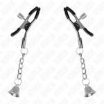 KINK - SILVER BELL PENDANT NIPPLE CLAMPS 6 CM