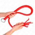 KINK - SNAKE WHIP WITH RED HAND RING 65 CM