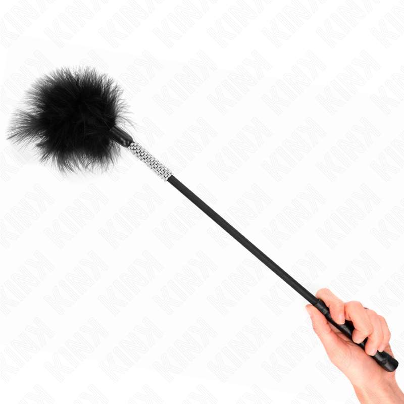 KINK - TICKLE FEATHERS WITH RHINESTONE HANDLE 50 CM KINK - TICKLE FEATHERS WITH RHINESTONE HANDLE 50 CM