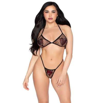 LEG AVENUE - 86147 VERKKOTIIKKALIIVIT JA G-STRINGIT MUSTA - YKSI KOKO LEG AVENUE - 86147 VERKKOTIIKKALIIVIT JA G-STRINGIT MUSTA - YKSI KOKO
