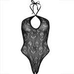 LEG AVENUE - BODY SEAMLESS HALTER NECK BLACK