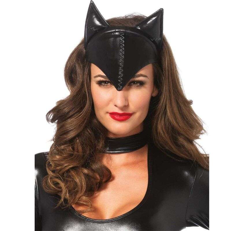 LEG AVENUE - CAT WOMAN MASK BLACK LEG AVENUE - CAT WOMAN MASK BLACK