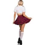 LEG AVENUE - CLASSIC COLLEGIATE COSTUME RED M/L