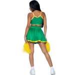 LEG AVENUE - COSTUME CHEERLEADER GREEN S/M